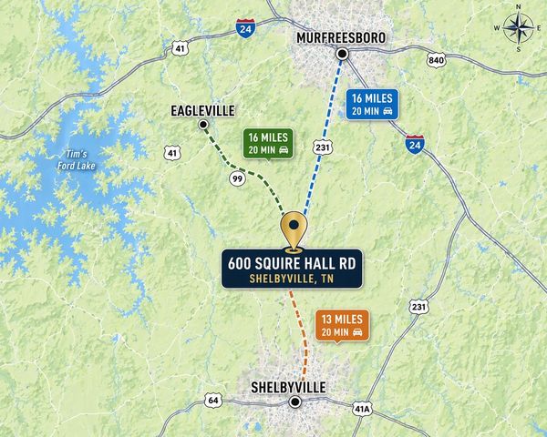 600 Squire Hall Rd, Shelbyville, TN 37160
