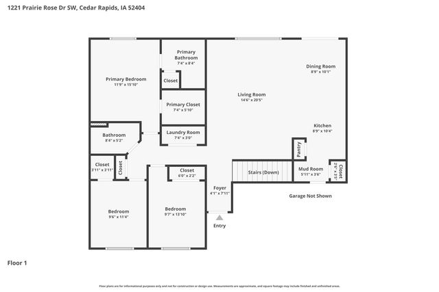 1221 Prairie Rose Drive SW, Cedar Rapids, IA 52404