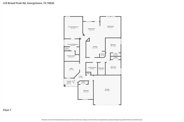 410 Broad Peak RD, Georgetown, TX 78626