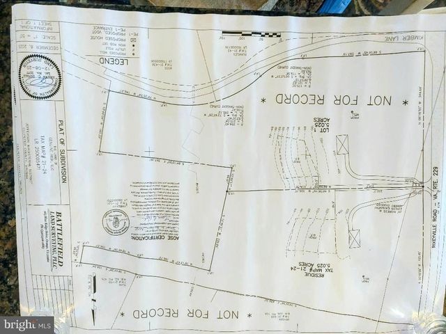 LOT 2 RIXEYVILLE RD. RTE 229, ADJ TO LOT 1, Culpeper, VA 22701