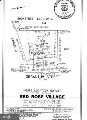 11710 GERANIUM ST, Fredericksburg, VA 22407