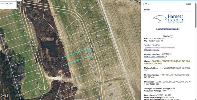 188 Thomas Trail, Lillington, NC 27546