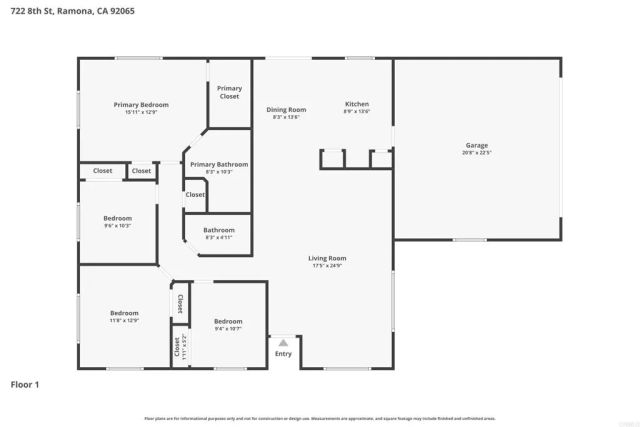722 8th Street, Ramona, CA 92065