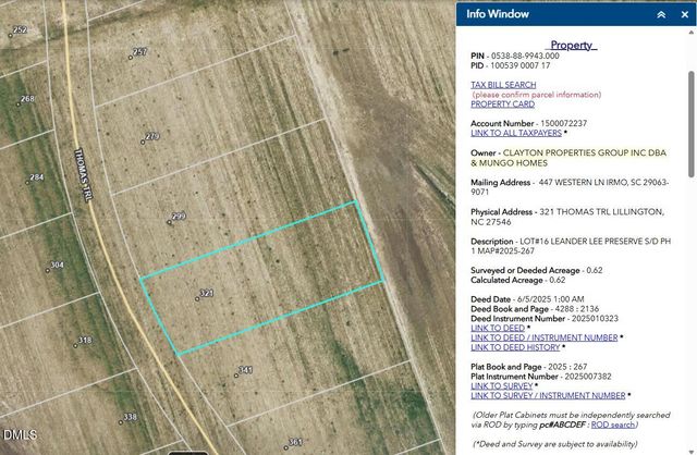 321 Thomas Trail, Lillington, NC 27546