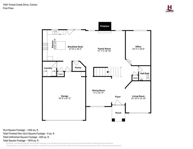 1091 Forest Creek Drive, Canton, GA 30115