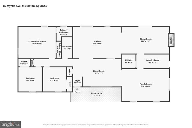 85 MYRTLE AVE, Mickleton, NJ 08056