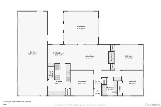 74 Barrington Road, Bloomfield Hills, MI 48302