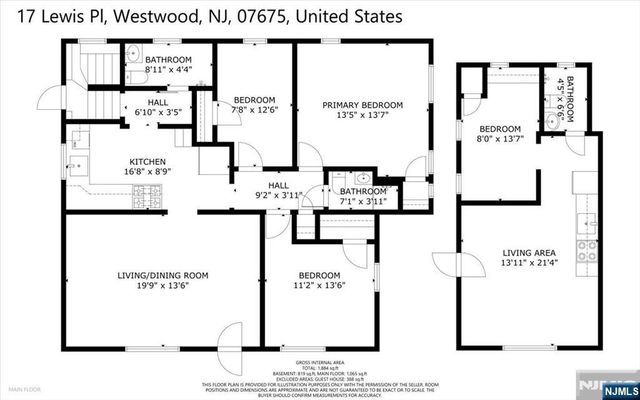 17 Lewis Place, Westwood, NJ 07675