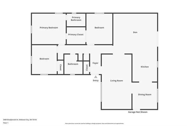 3409 Shadybrook Drive, Midwest City, OK 73110