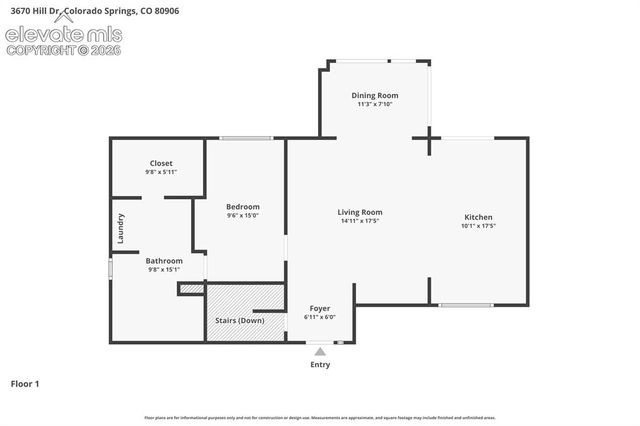 3670 Hill Drive, Colorado Springs, CO 80906