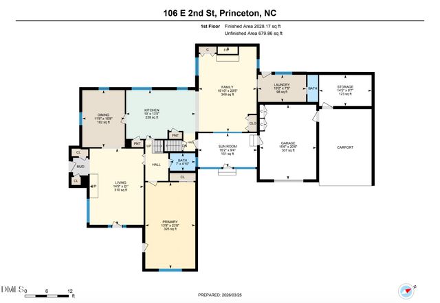 106 E 2nd Street, Princeton, NC 27569