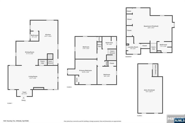 1451 Stanley Terrace, Hillside, NJ 07205