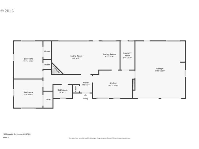 1099 ARCADIA Dr, Eugene, OR 97401