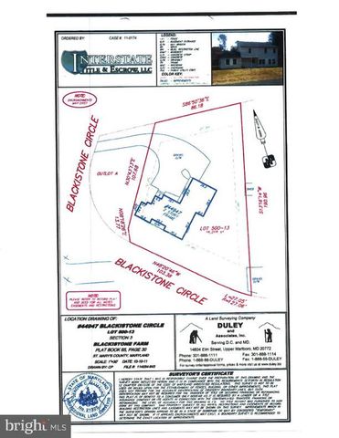 44947 BLACKISTONE CIR, Hollywood, MD 20636