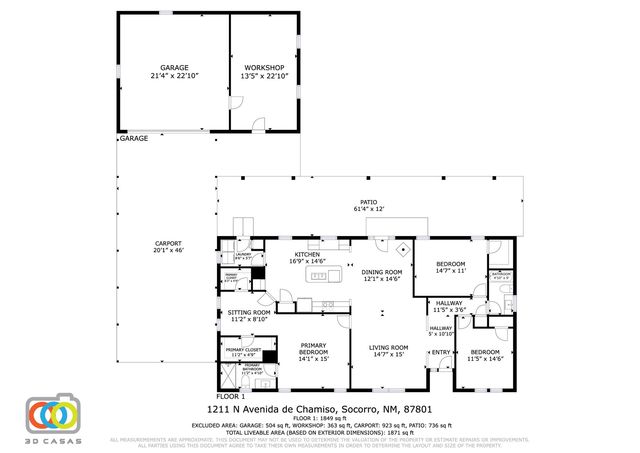 1211 Avenida De Chamiso, Socorro, NM 87801