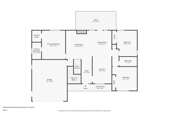 1180 Bonbrook Mill RD, Rocky Mount, VA 24151