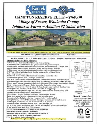 N55 W23852 FIELDSTONE PASS CIRCLE, Sussex, WI 53089