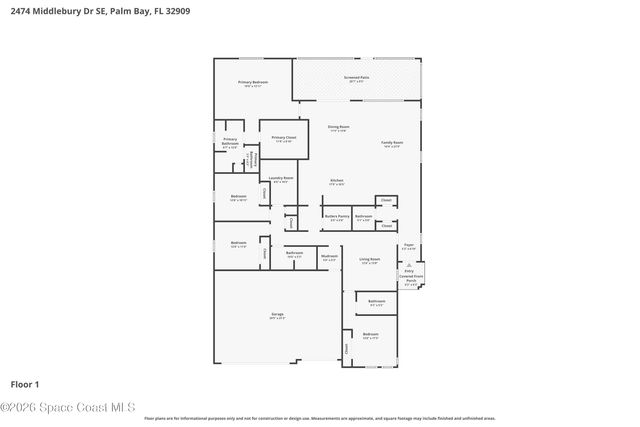 2474 Middlebury Drive, Palm Bay, FL 32909