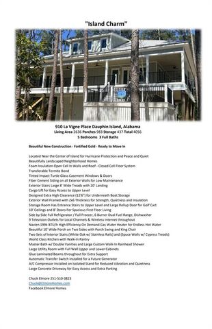910 Lavigne Place, Dauphin Island, AL 36528