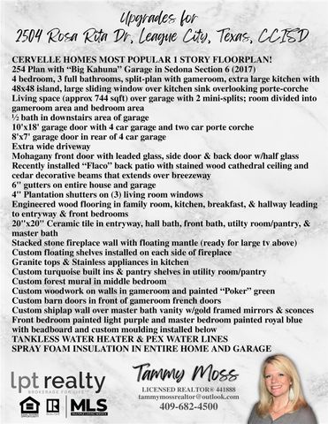 2504 Rosa Rita Drive, League City, TX 77573