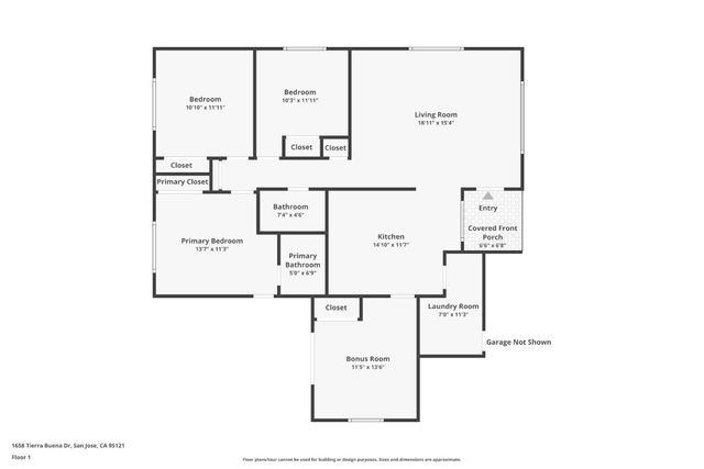 1658 Tierra Buena Drive, San Jose, CA 95121
