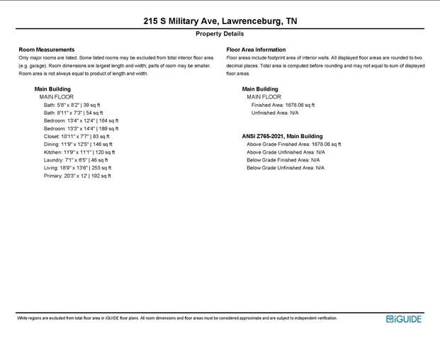 215 S Military Ave, Lawrenceburg, TN 38464