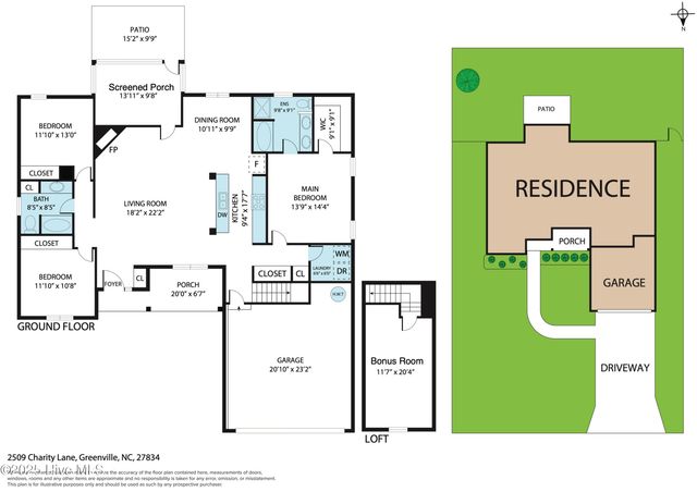 2509 Charity Lane, Winterville, NC 28590