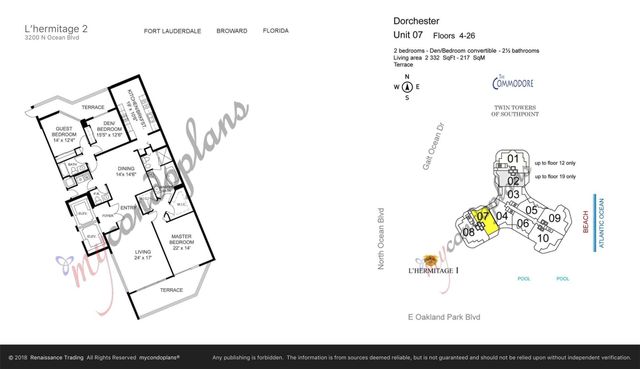 3200 N Ocean Boulevard 1907, Fort Lauderdale, FL 33308