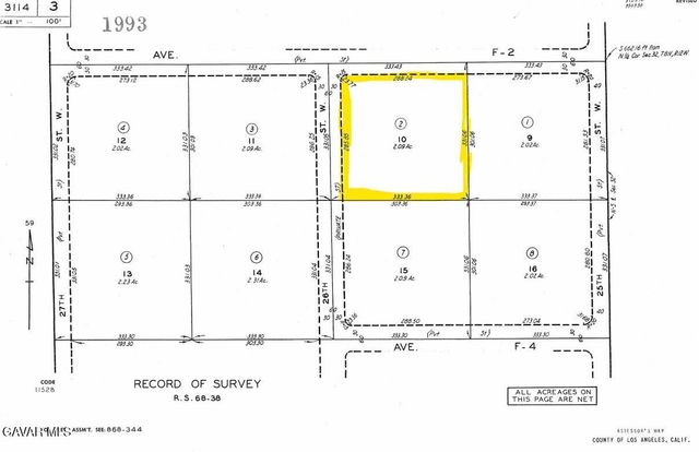 Cor 26th St West & Ave F2, Lancaster, CA 93536