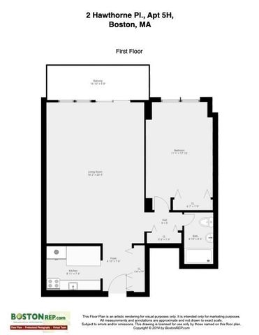 2 Hawthorne Place 5H, Boston, MA 02114