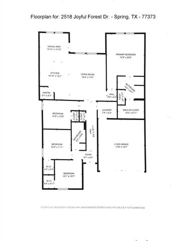 2518 Joyful Forest Drive, Spring, TX 77373