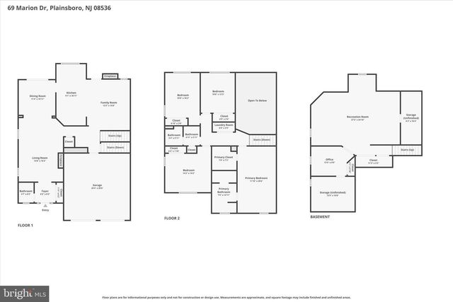69 MARION DRIVE, Plainsboro, NJ 08536