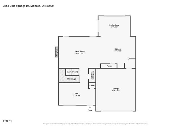 3258 Blue Springs Drive, Monroe, OH 45050