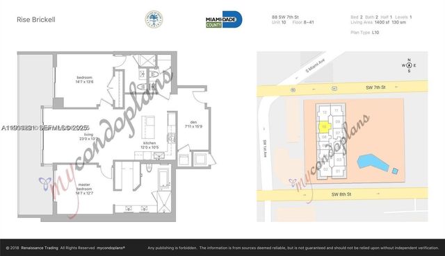 88 SW 7th St 1710, Miami, FL 33130