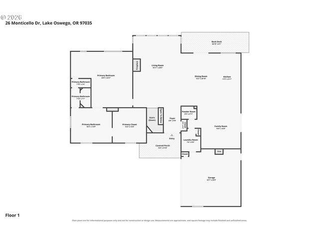26 MONTICELLO Dr, Lake Oswego, OR 97035