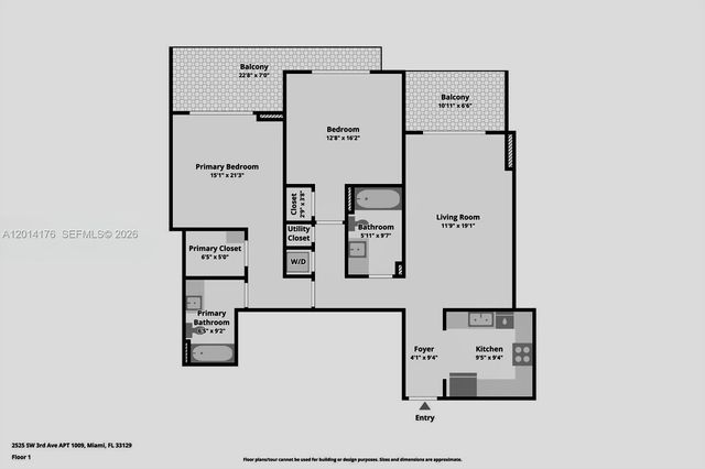 2525 SW 3rd Ave 1009, Miami, FL 33129