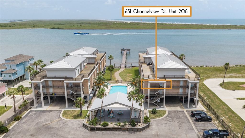 631 Channel View Dr 208, Port Aransas, TX 78373 — exterior