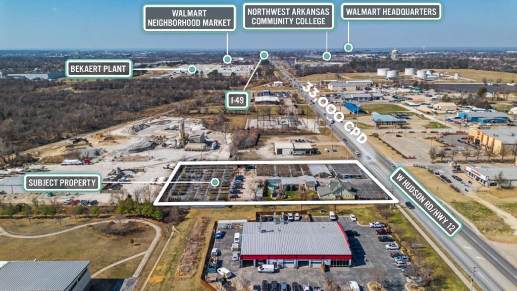 1.67 Acres 2412 W Hudson Road, Rogers, AR 72756