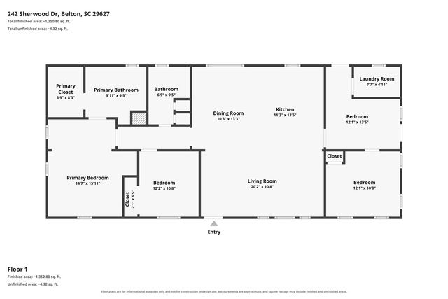 242 Sherwood Drive, Belton, SC 29627