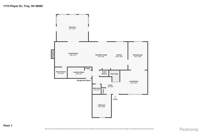 1174 Player Drive, Troy, MI 48085