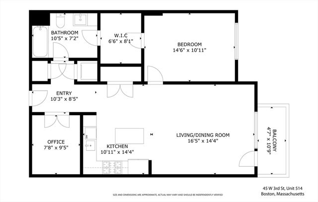 45 West Third 514, Boston, MA 02127