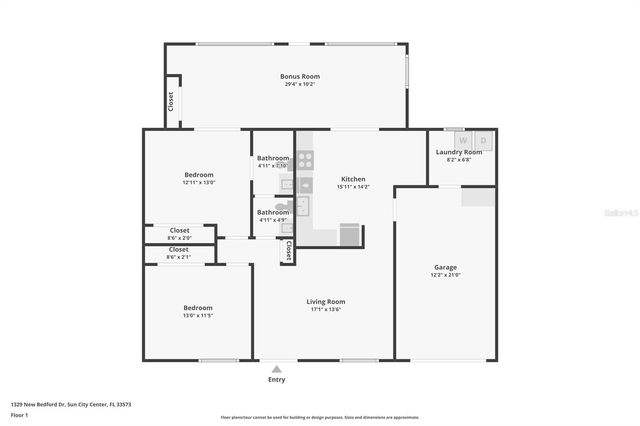 1329 NEW BEDFORD DRIVE, Sun City Center, FL 33573