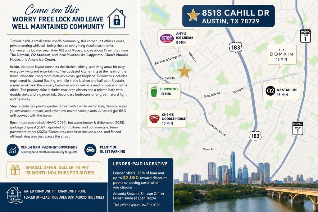 8518 Cahill DR 53, Austin, TX 78729