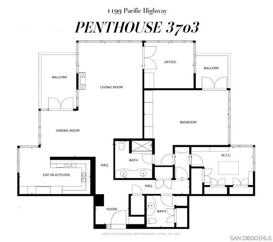 1199 Pacific 3703, San Diego, CA 92101