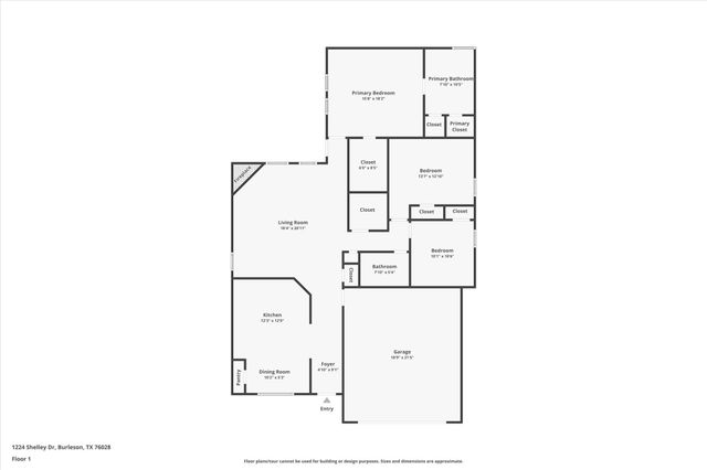 1224 Shelley Drive, Burleson, TX 76028