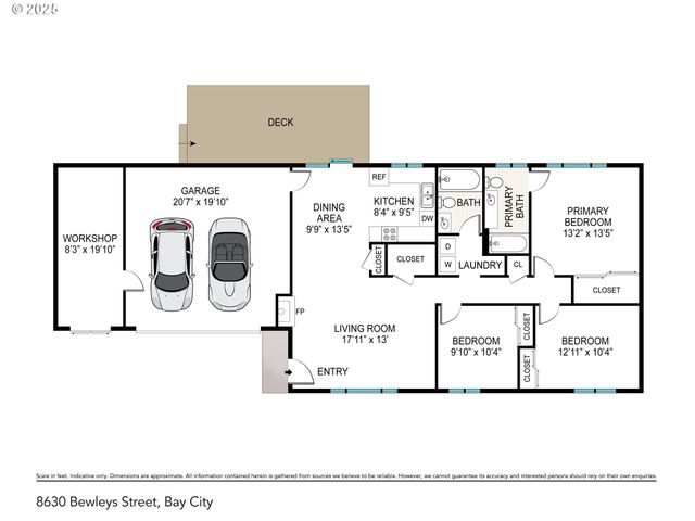 8630 BEWLEY St, Bay City, OR 97107