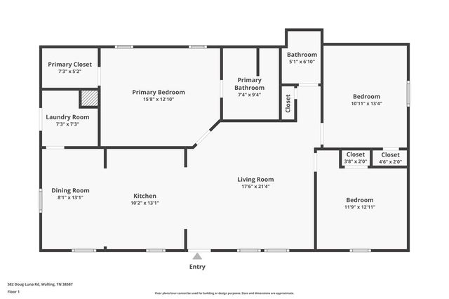 582 Doug Luna Rd, Walling, TN 38587