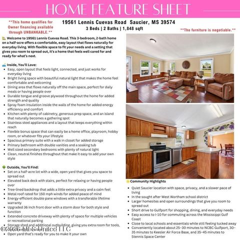 19561 Lennis Cuevas Road, Saucier, MS 39574