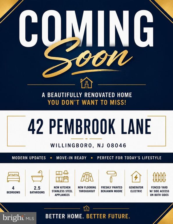 42 PEMBROOK LN, Willingboro, NJ 08046