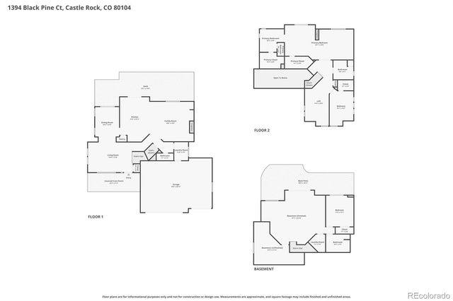 1394 Black Pine Court, Castle Rock, CO 80104